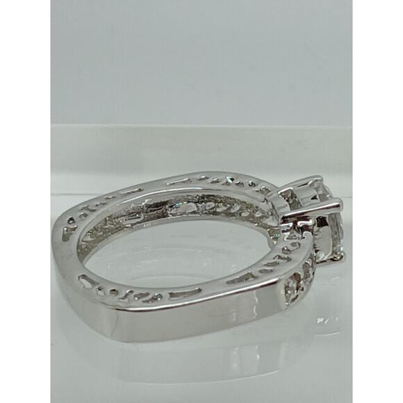 2 CT Unique Vintage Gold Plated Round Brilliant Sim Diamond CZ Engagement Ring 7 - Picture 9 of 10